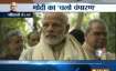 PM Modi pays tribute to Mahatma Gandhi in Motihari.