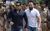 Bollywood actor Salman Khan arrives at Jodhpur court.