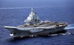 The aircraft carrier Liaoning (Hull 16) in the western