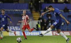 Chelsea's Emerson Palmieri, right, scores his side's second