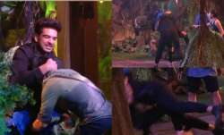Still of Pratik Sehajpal and Karan Kundrra from Bigg Boss 15